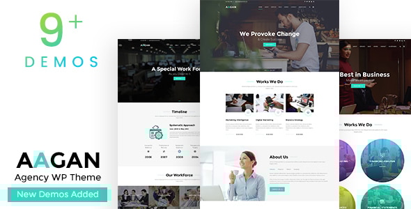 Gallery image of Aagan - Agency Startup WordPress Theme