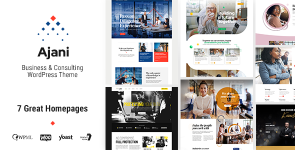 Gallery image of Ajani - Business & Consulting WordPress theme
