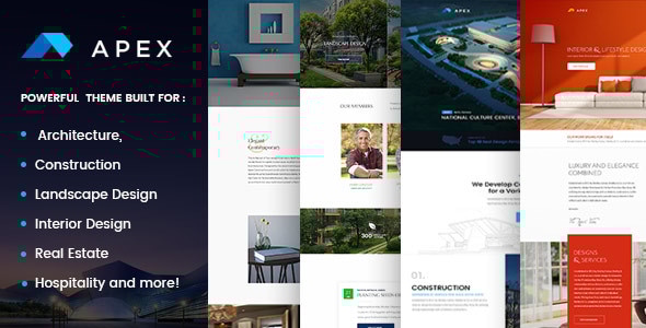Gallery image of Apex - Construction, Builders, Designers & Architects WordPress Theme