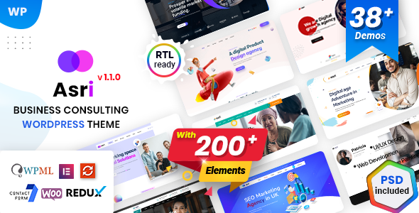 Gallery image of Asri - Multi-Purpose Elementor WordPress Theme