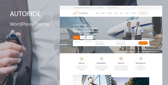Gallery image of AutoRide - Chauffeur Limousine Booking WordPress Theme