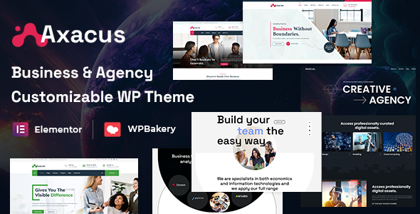 Gallery image of Axacus - Business Agency WordPress Theme + RTL