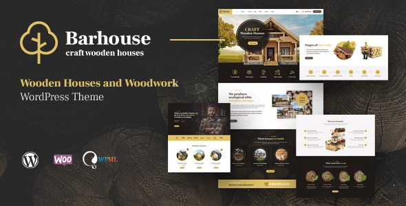 Gallery image of Barhouse - Wooden House Construction and Woodworks WordPress Theme