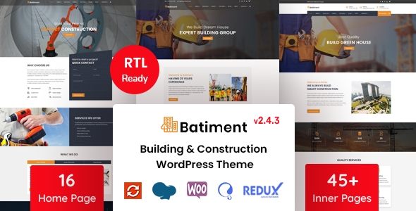 Gallery image of Batiment - Construction & Building WordPress Theme