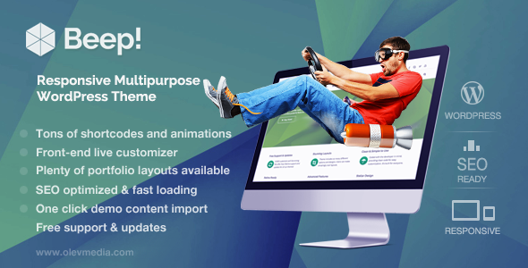 Gallery image of Beep! — Responsive Multi-Purpose Wordpress Theme