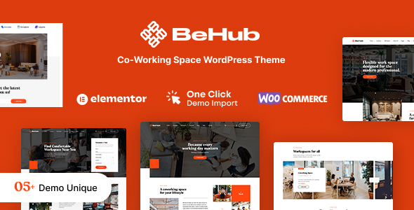 Gallery image of BeHub | Coworking Space WordPress Theme
