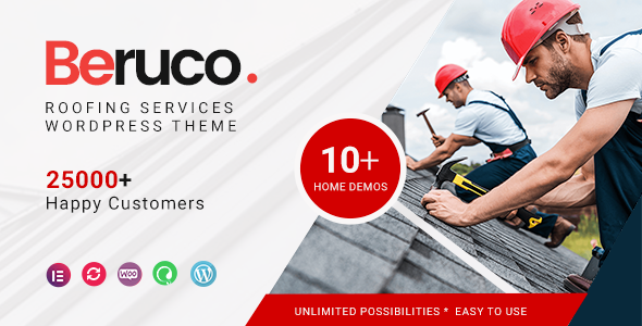 Gallery image of Beruco - Roofing Services WordPress Theme