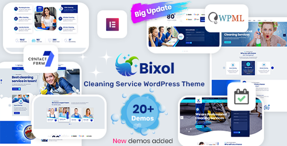 Gallery image of Bixol - Cleaning Services WordPress