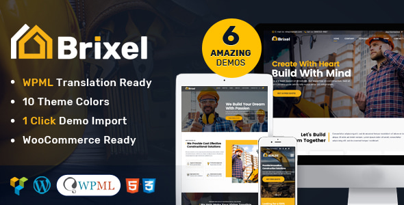 Gallery image of Brixel Building Construction WordPress Theme