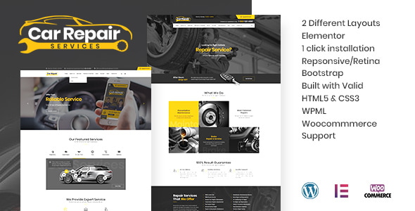 Gallery image of Car Repair Services & Auto Mechanic WordPress Theme + RTL