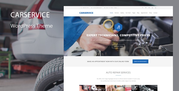 Gallery image of Car Service - Mechanic & Auto Repair WordPress Theme