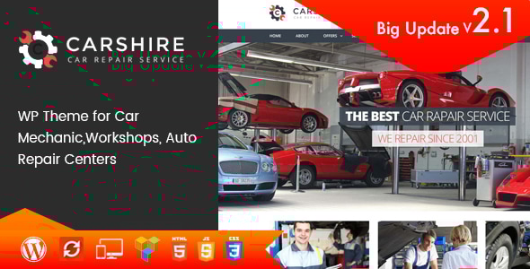 Gallery image of Car Shire || Auto Mechanic & Repair WordPress Theme