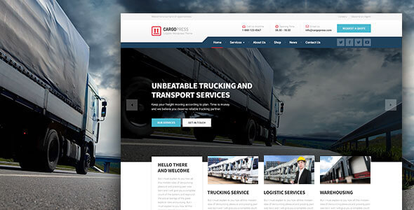 Gallery image of CargoPress — WordPress Theme for Logistics, Warehouse, and Transport Websites