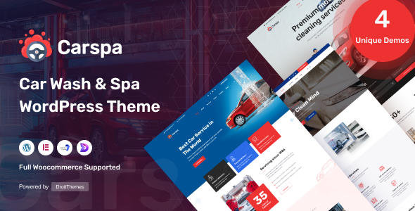 Gallery image of Carspa - Car Wash & Cleaning WordPress Theme