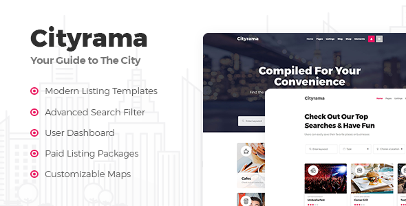 Gallery image of Cityrama - Listing & City Guide WordPress Theme
