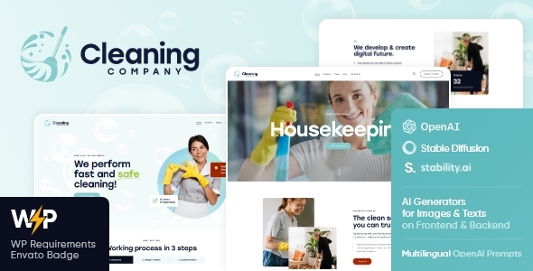 Gallery image of Cleaning Company - Maid Service WordPress Theme