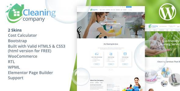 Gallery image of Cleaning Services WordPress Theme + RTL