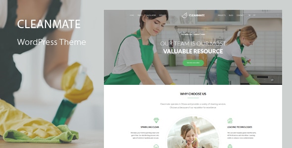 Gallery image of CleanMate - Cleaning WordPress Theme