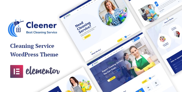 Gallery image of Cleener - Cleaning Services WordPress Theme