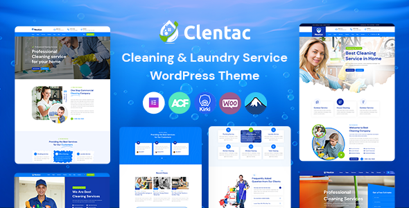Gallery image of Clentac - Cleaning Services WordPress Theme