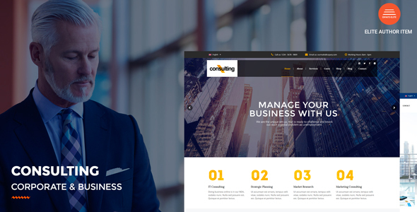 Gallery image of Consulting - Corporate and Business WordPress Theme