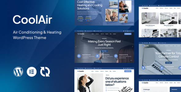 Gallery image of Coolair - Air Conditioning & Heating HVAC WordPress Theme