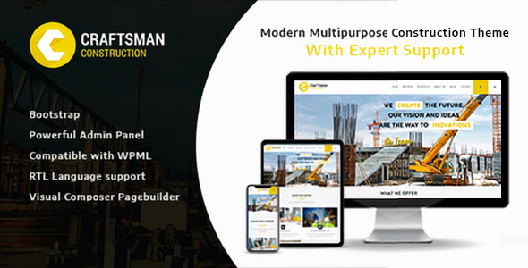 Gallery image of Craftsman - Construction Multipurpose WordPress Theme