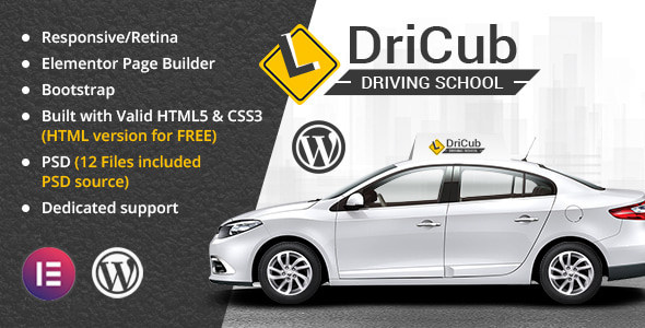 Gallery image of DriCub - Driving School WordPress Theme
