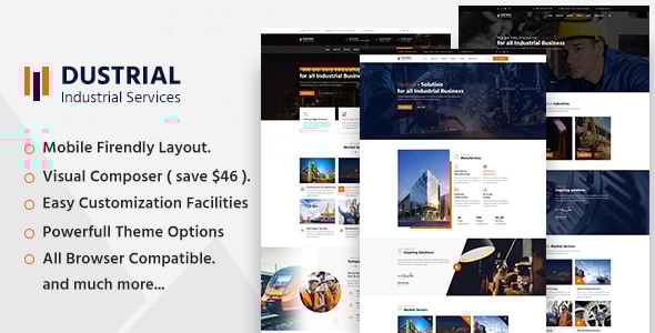 Gallery image of Dustrial - Factory & Industrial WordPress Theme