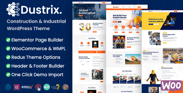 Gallery image of Dustrix - Construction and Industry WordPress Theme