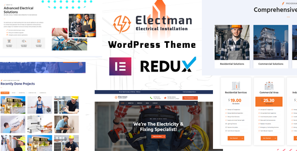 Gallery image of Electman - Electricity Services WordPress Theme