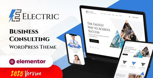 Gallery image of Electric - Elementor Business Consulting WordPress Theme