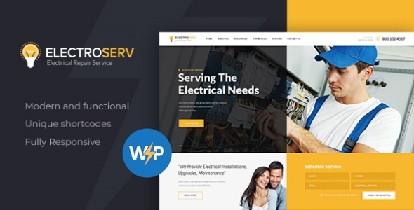 Gallery image of ElectroServ | Electrical Repair Service WordPress Theme