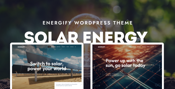 Gallery image of Energify - Solar & Renewable Energy WordPress Theme