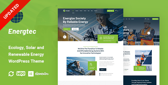 Gallery image of Energtec - Solar and Wind Energy WordPress Theme