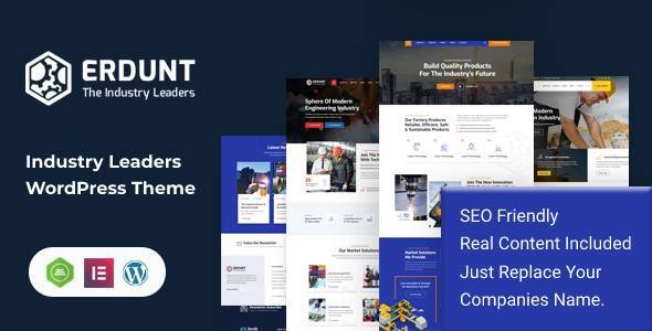 Gallery image of Erdunt - Industrial Business WordPress Theme