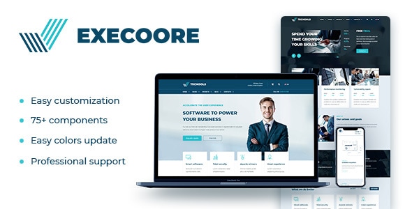 Gallery image of Execoore - Technology And Fintech Theme