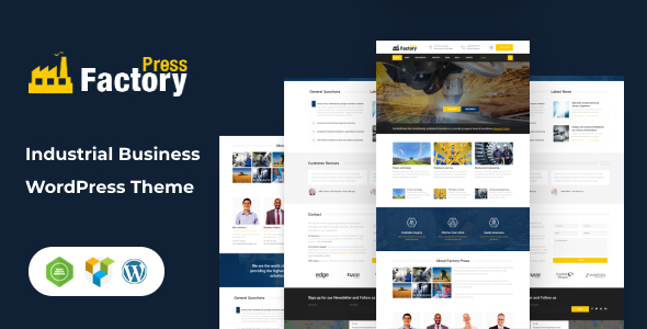 Gallery image of FactoryPress - Factory, Company And Industry WP Theme