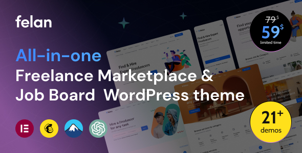 Gallery image of Felan - Freelance Marketplace and Job Board WordPress Theme