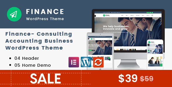 Gallery image of Finance - Consulting, Accounting WordPress Theme