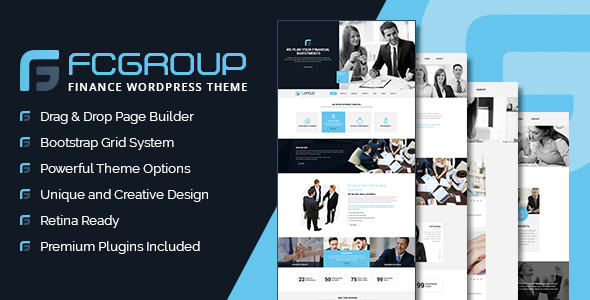 Gallery image of Finance Group - Corporate WordPress Theme