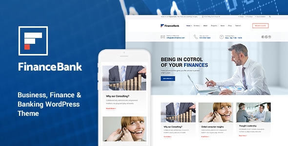 Gallery image of FinanceBank - Business Consulting WordPress Themes