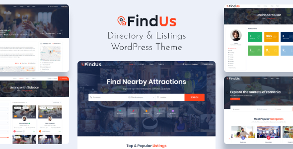 Gallery image of Findus - Directory Listing WordPress Theme