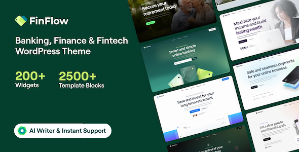 Gallery image of FinFlow - Banking, Finance & Fintech WordPress Theme