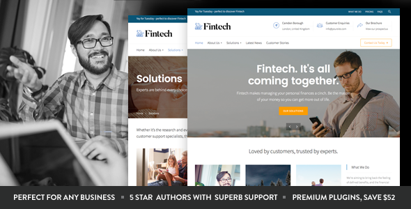 Gallery image of Fintech - Startup WordPress Theme