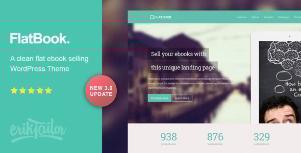 Gallery image of FlatBook - Ebook Selling WordPress Theme