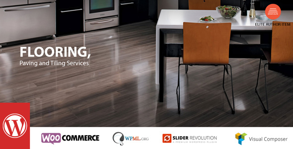 Gallery image of Flooring - Paving and Tiling Services WordPress Theme