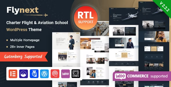 Gallery image of Flynext - Multipurpose Aviation WordPress Theme + RTL