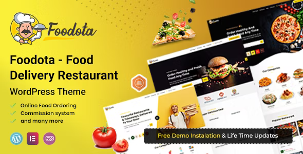 Gallery image of Foodota - Online Food Delivery WordPress Theme
