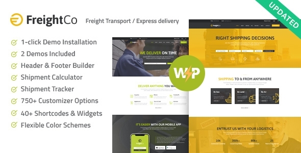 Gallery image of FreightCo | Transportation & Warehousing Shipping WordPress Theme